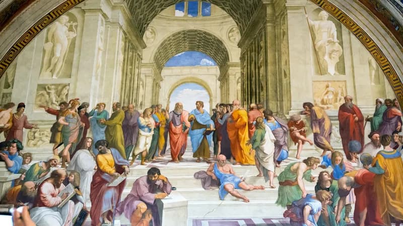 The School of Athens by Raphael, visual reference for the Art Salon